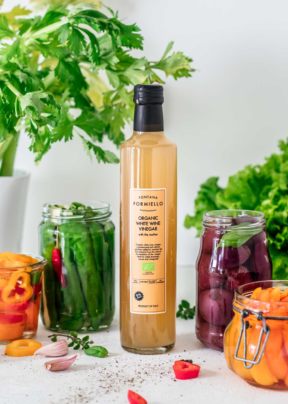 Fontana FORMIELLO Organic White Wine Vinegar (500ml) Gourmica